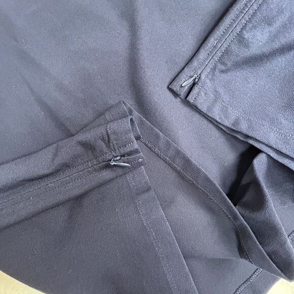 Eileen Fisher Womens Navy Washable Stretch Crepe Side Zip Shift Dress Large NWOT - Picture 7 of 8